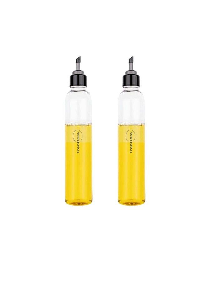 TrenDora Multi-Purpose Plastic Oil Dispenser Bottle, 1000 ml, Food Grade Plastic Oil Dispender Bottle With Cap, Air Tight Pack of 2 - Image 1
